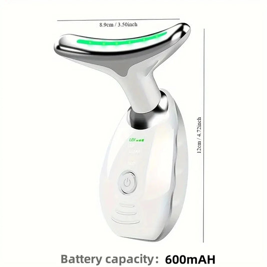 Vibrating Neck & Face Massager USB Rechargeable Portable Electric Facial Skin Care Device Beauty Gift