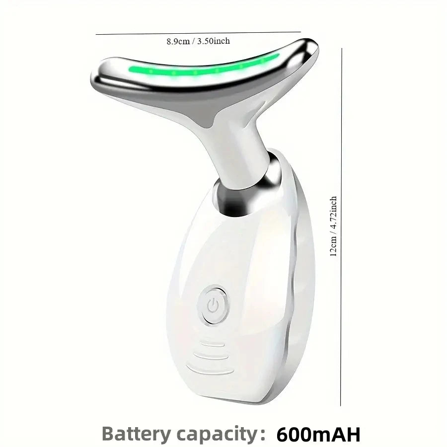 Vibrating Neck & Face Massager USB Rechargeable Portable Electric Facial Skin Care Device Beauty Gift