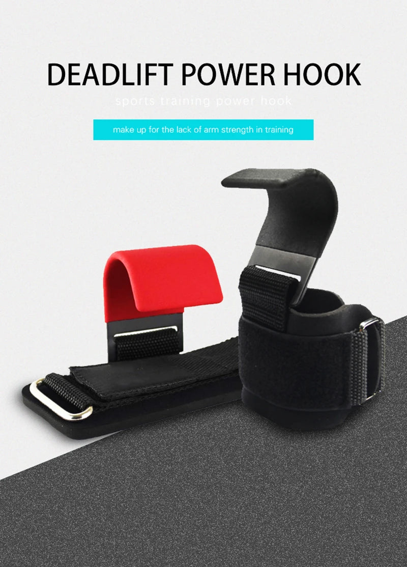Weight Lifting Hook Grips with Wrist Wraps – Gym & Powerlifting Straps
