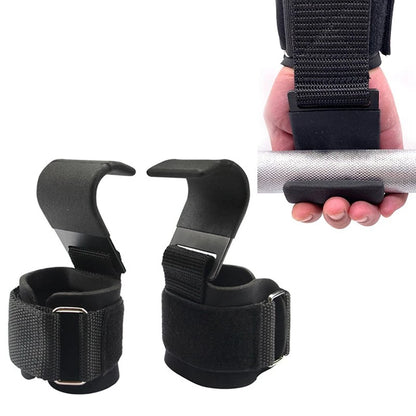 Weight Lifting Hook Grips with Wrist Wraps – Gym & Powerlifting Straps