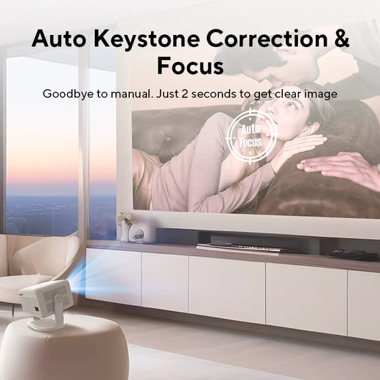 Magcubic L018 4K Android 11 Projector Native 1080P 650ANSI Auto Keystone Focus Air Mouse WiFi6 BT5.2 Portable 360° Home Outdoor Theater