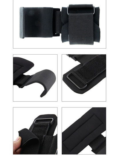 Weight Lifting Hook Grips with Wrist Wraps – Gym & Powerlifting Straps