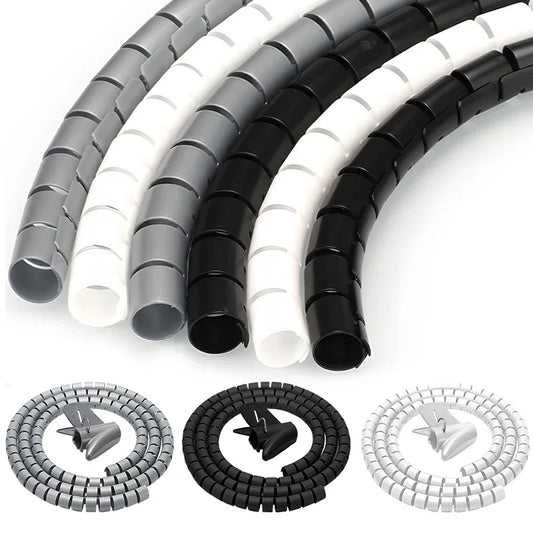 Cable Management Sleeve: Flexible Cord Organizer & Wire Protector (2M/1.5M)